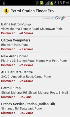 Petrol Station Finder android App screenshot 3